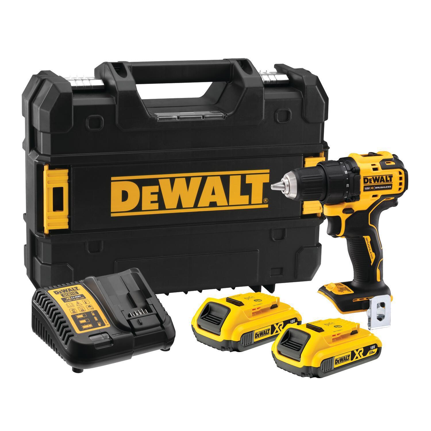BORR-/SKRUVDRAGARE DCD708D2T 18V, 2X2,0AH, TSTAK - DeWalt