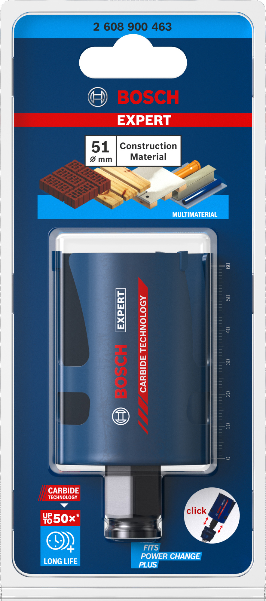 HÅLSÅG POWERCHANGE MULTI 51MM - Bosch