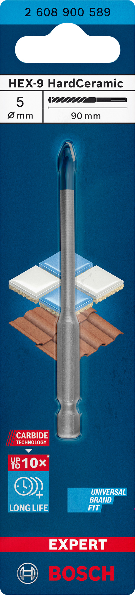 BORR HEX HARDCERAMIC 5X90MM - Bosch