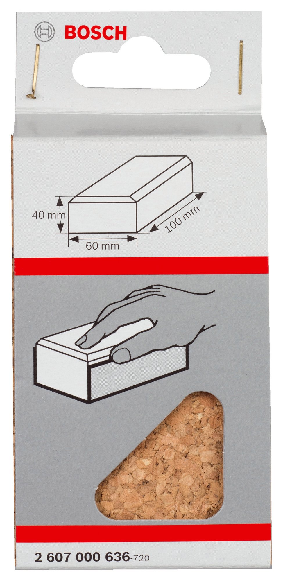 HANDSLIPKLOSS KORK LITEN 60X100MM - Bosch