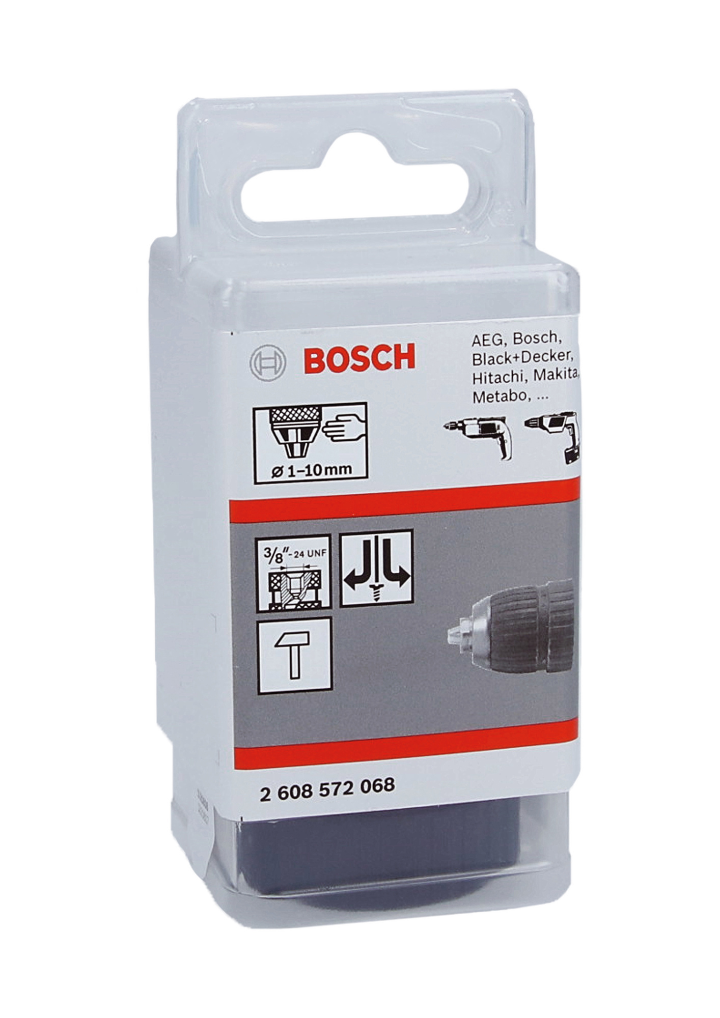 SNABBCHUCK 3/8-24 1-10MM 2HANDSLAG - Bosch