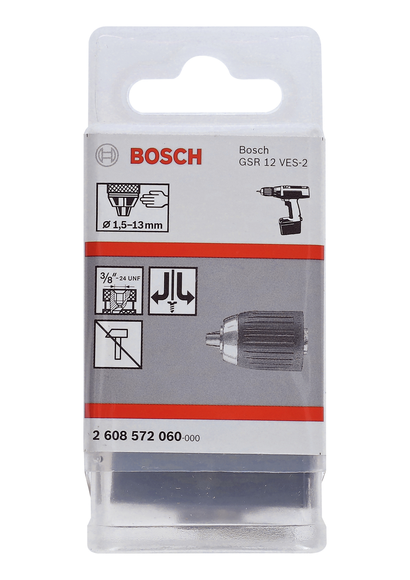 SNABBCHUCK 3/8-24 2-13MM 1HAND - Bosch