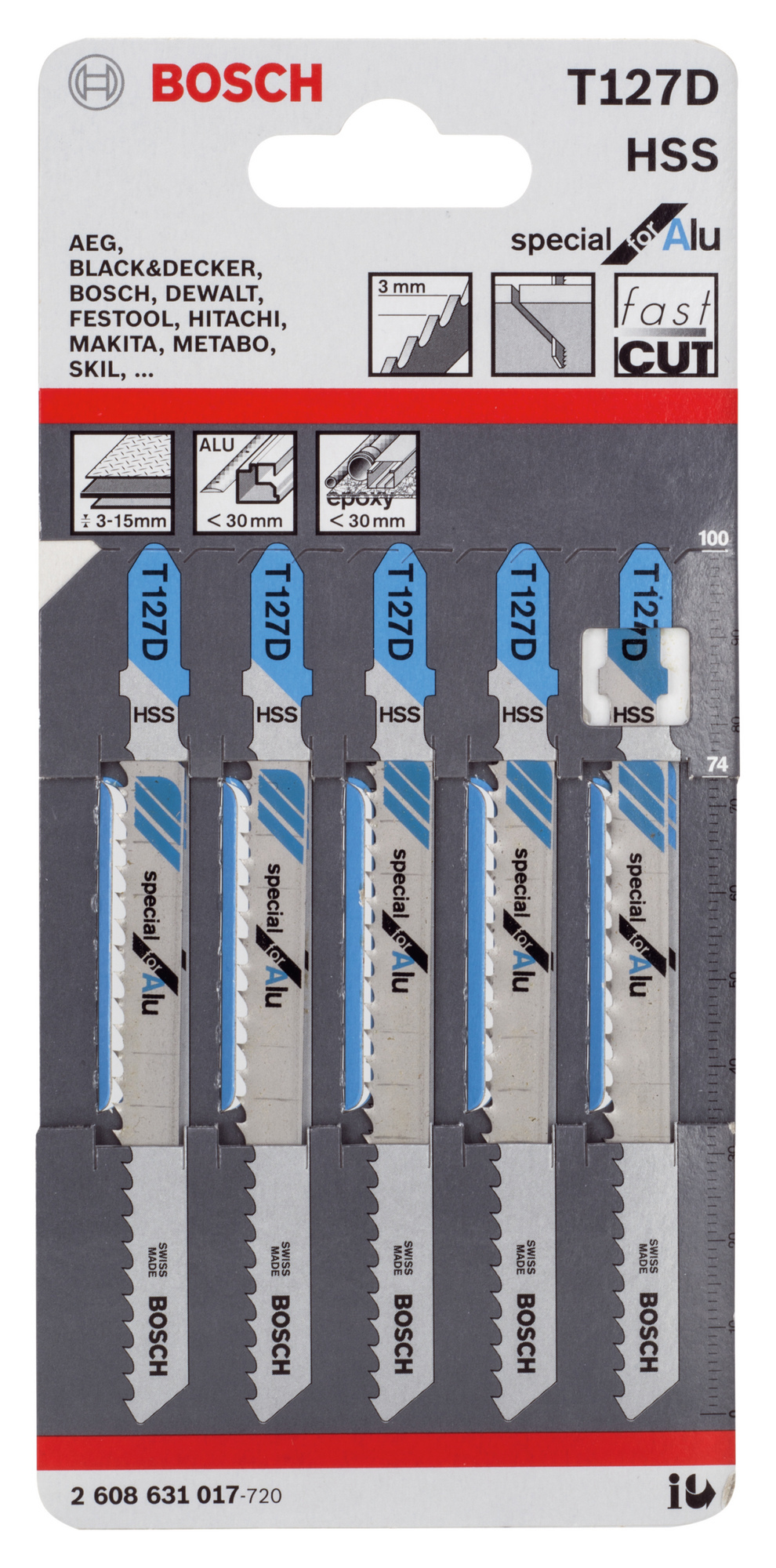 STICKSÅGBLAD T127D 5ST - Bosch