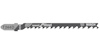 Sticksågblad märkt "T244D", "Bosch", "speed for Wood", "HCS", "Swiss Made".