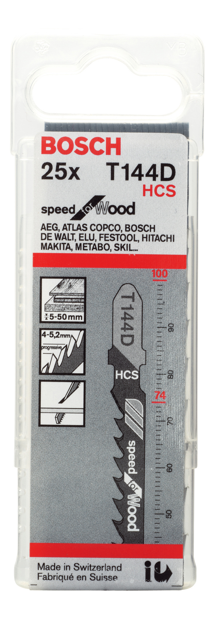 STICKSÅGBLAD T 144 D 25ST - Bosch