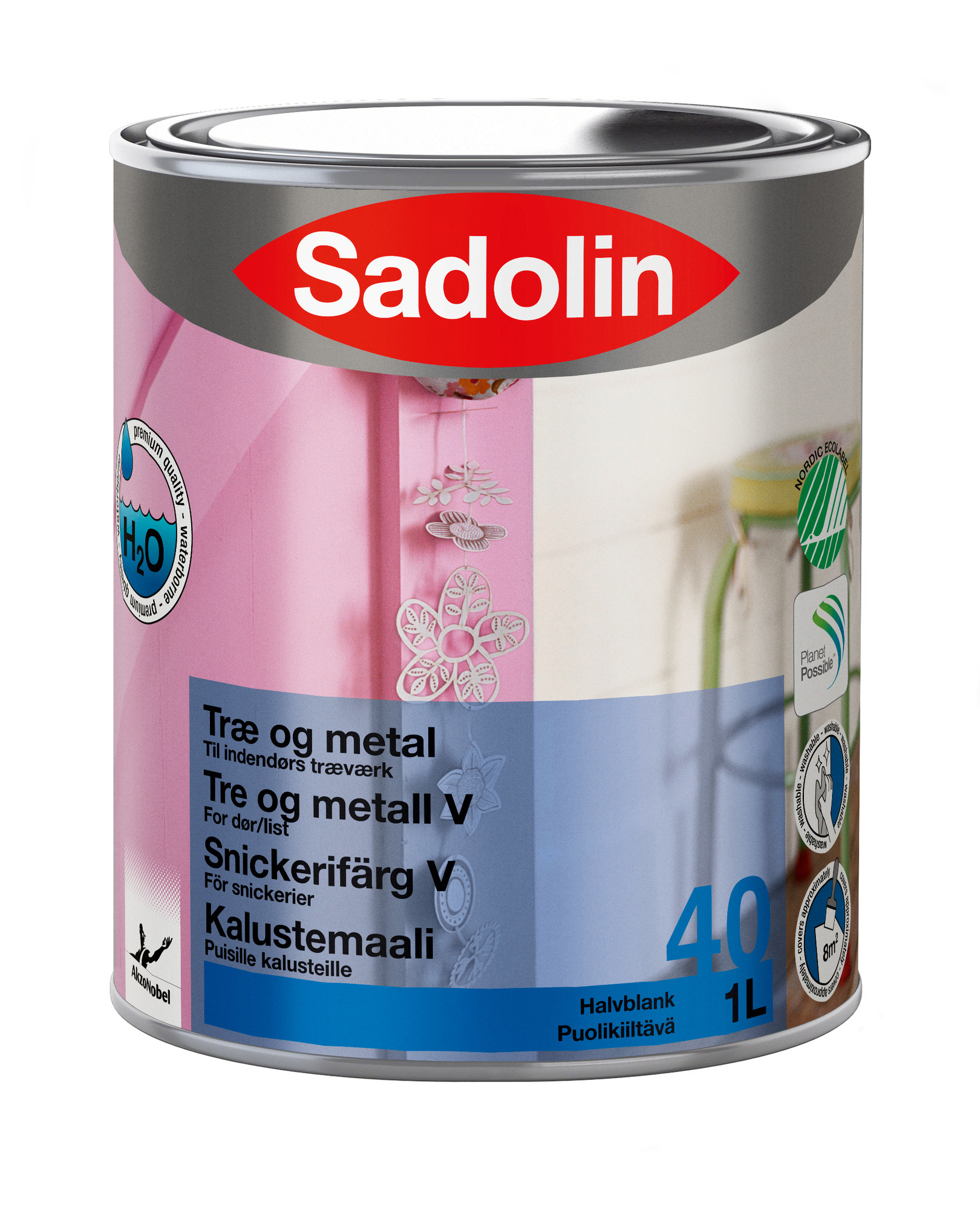 SNICKERIFÄRG V HALVBLANK S0502-Y SADOLIN INOMHUS - Sadolin