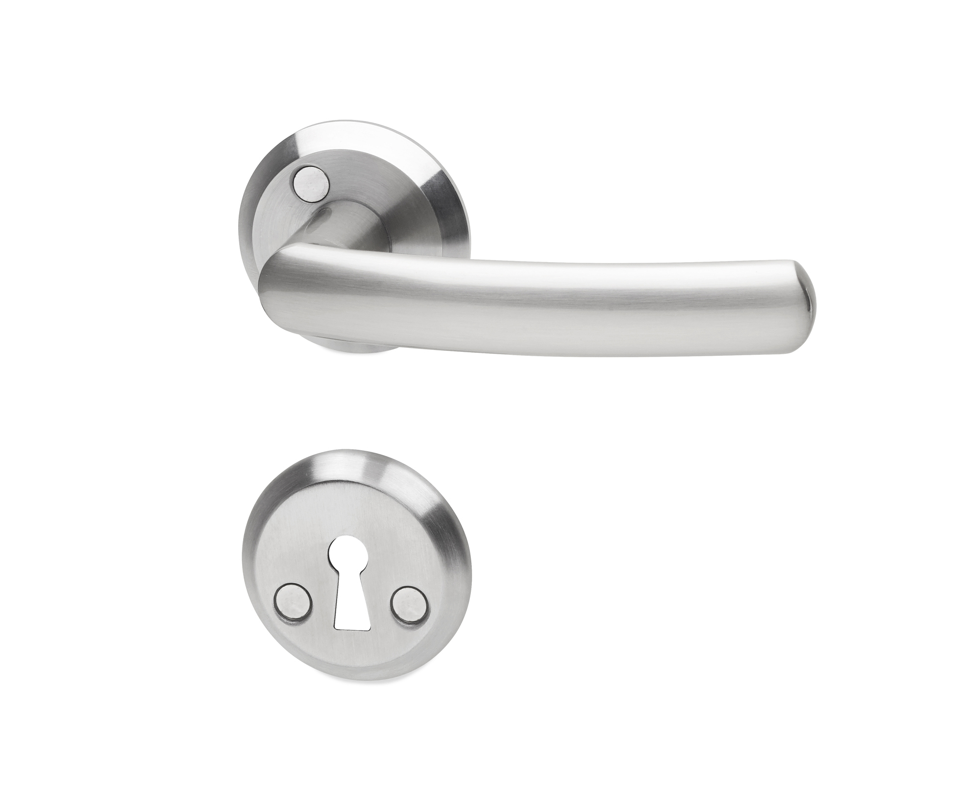 DÖRRHANDTAG DALLAS B ALU MED NYCKELSKYLT - Habo