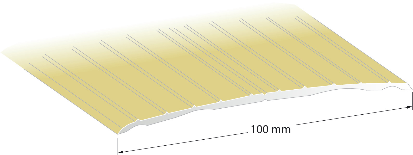 TRÖSKEL ALUMINIUM GULD - Lundbergs
