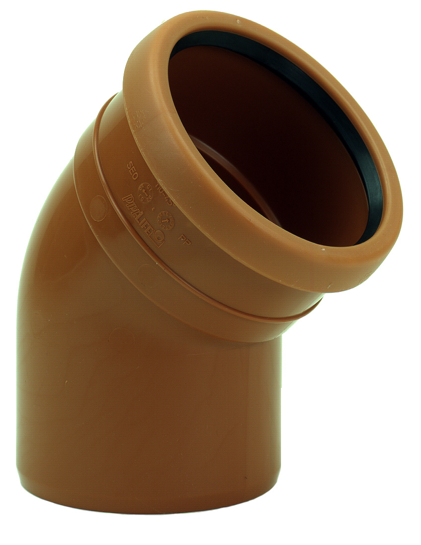 MARKAVLOPPSBÖJAR PP 45° 1 MUFF - PIPELIFE