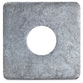 FYRKANTSBRICKA S4B VARMFÖRZINKAD - FAST