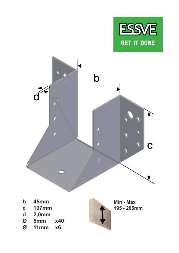 BALKSKO U 45X197 CE  - ESSVE
