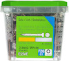 Förpackning med golv-, list- och sockelskruv, 3,9x42 mm, vit, 400 st, ESSVE, art 555642.