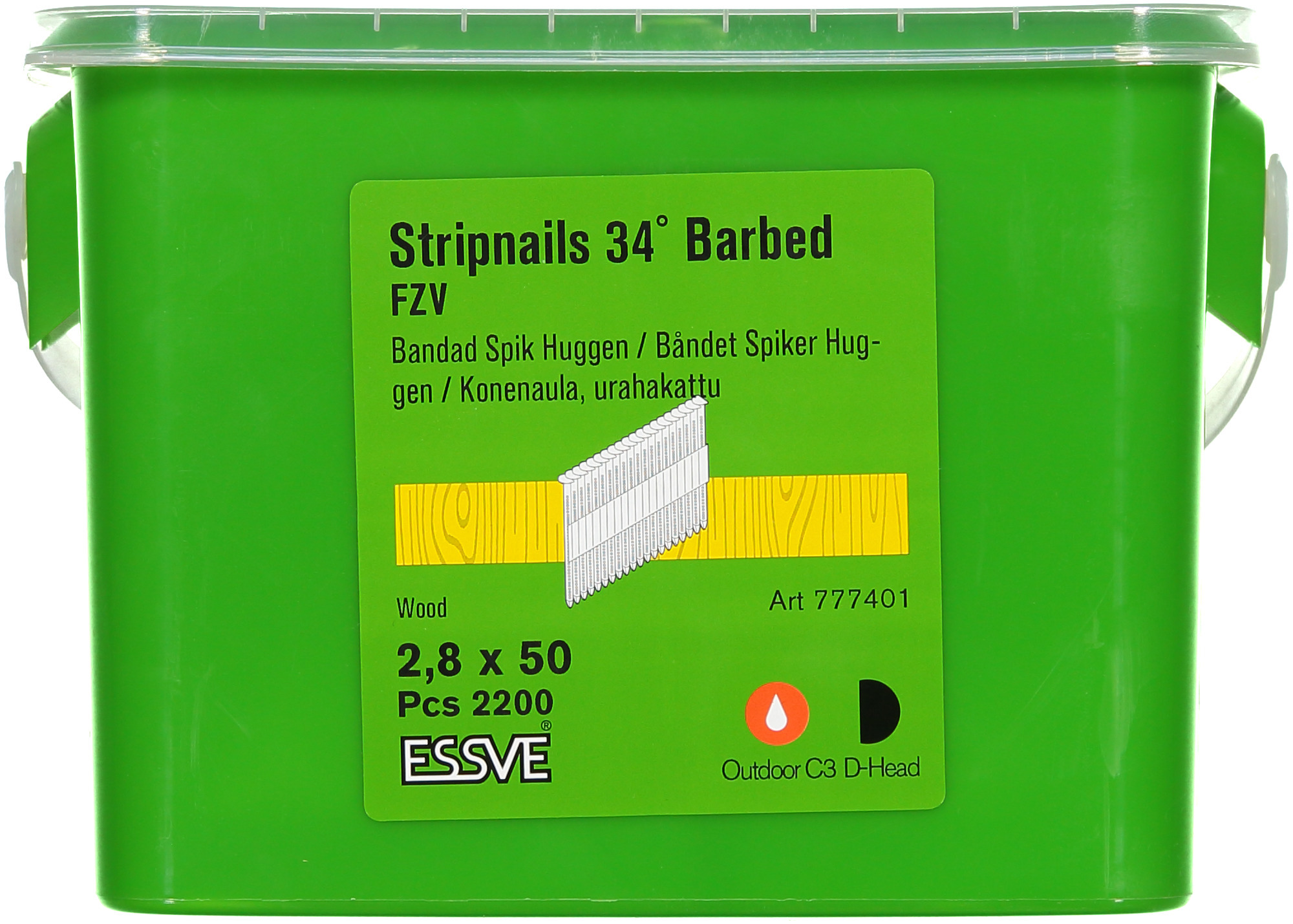 MASKINSPIK 34GRADER HUGGEN SPIK FZV 2,8X50 HINK - ESSVE