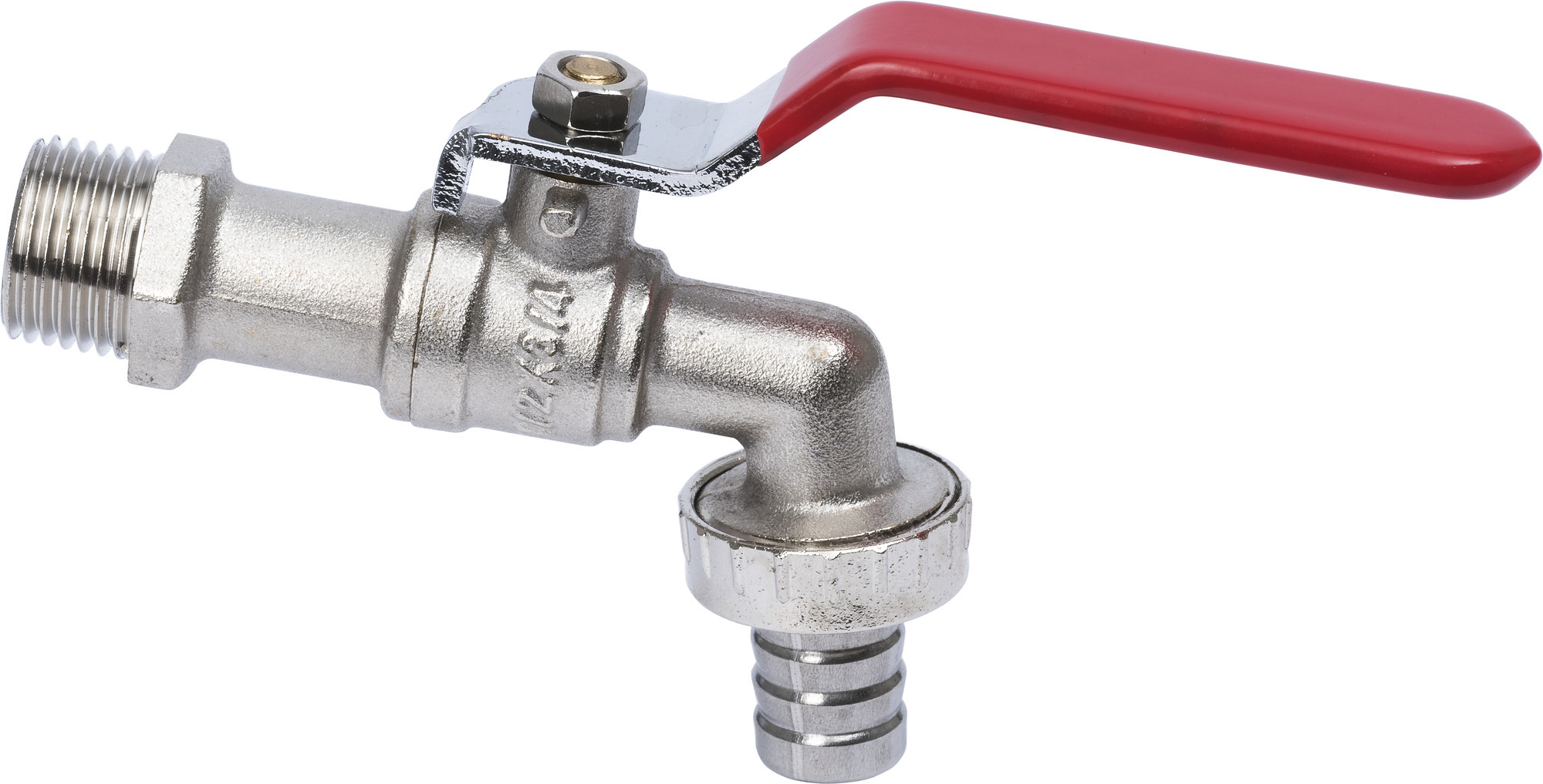 KULTAPPVENTIL R15 UTV GÄNGA MED SLANGNIPPEL - Gelia