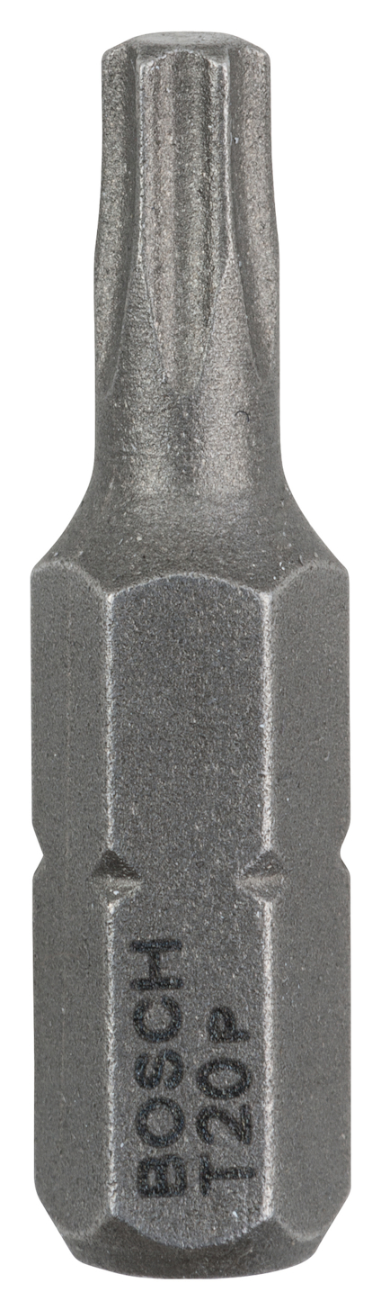 Sexkantig skruvbits med texten "BOSCH T20P".