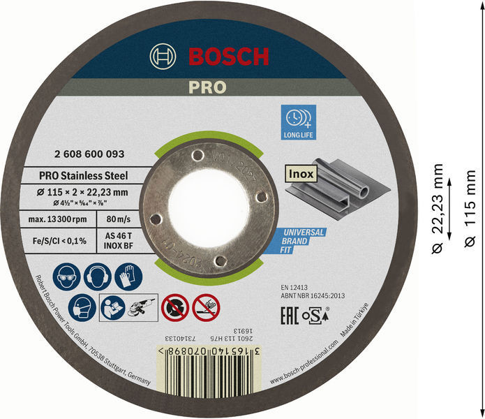 KAPSKIVA BOSCH EXPERT FOR INOX - Bosch