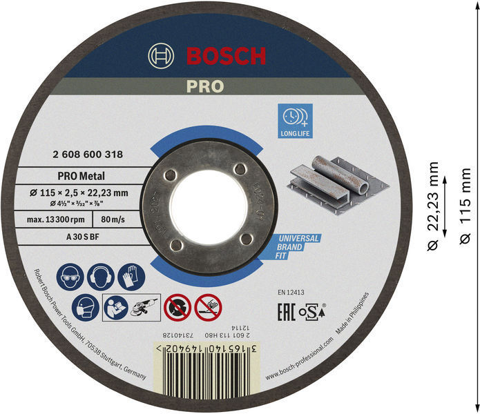 KAPSKIVA BOSCH EXPORT FOR METAL - Bosch