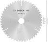 Cirkelsågblad i silver med text "Bosch PRO Wood", diameter 216 mm, centrumhål 30 mm.