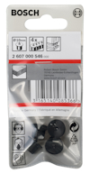 Förpackning med Bosch skruvar, artikelnummer 2 607 000 546, innehåller 4 st, för diameter Ø10mm. Streckkod och illustrationer synliga.