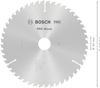 Rund sågklinga från Bosch för trä, diameter 216 mm, hålstorlek 30 mm, märkning "PRO Wood".