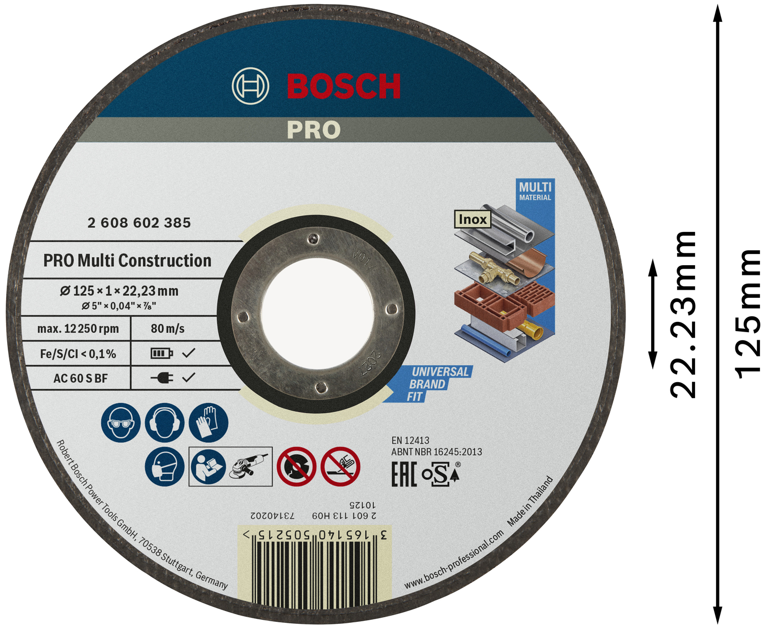 KAPSKIVA BOSCH MULTI CONSTRUCTION RAPIDO - Bosch