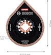 Slipplatta Bosch Expert AVZ 70 RT4 med mått 87 mm x 70 mm och tjocklek ≤ 2,5 mm.